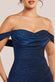 Lurex Cowl Neck Off The Shoulder Maxi Dress DR3719