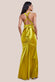 Multi-Tied Satin Gathered Ring Maxi Dress DR4417