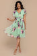 Sustainable Floral Print Midi Wrap Dress With Flutter Sleeves DR1641BBS