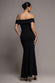Off The Shoulder Maxi With Split DR1878