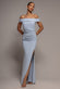 Off The Shoulder Maxi With Split DR1878