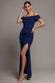 Off The Shoulder Maxi With Split DR1878
