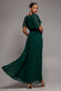 Sustainable Chiffon Flutter Sleeve Wrap Maxi Dress DR2486BBS