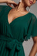 Sustainable Chiffon Flutter Sleeve Wrap Maxi Dress DR2486BBS