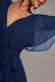 Sustainable Chiffon Flutter Sleeve Wrap Maxi Dress DR2486BBS