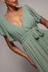 Sustainable Chiffon Flutter Sleeve Wrap Maxi Dress DR2486BBS