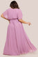 Flutter Sleeve Wrap Maxi Dress DR2486P