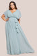 Flutter Sleeve Wrap Maxi Dress DR2486P