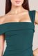 Off The Shoulder Pleated Waist Maxi Dress DR2594