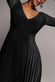 Plunge Neck Flared Skirt Maxi Dress DR2608