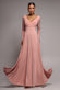 Plunge Neck Flared Skirt Maxi Dress DR2608