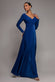 Plunge Neck Flared Skirt Maxi Dress DR2608