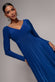 Plunge Neck Flared Skirt Maxi Dress DR2608