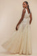 Sunray Hand Embellished Sequin A-Line Sleeveless Maxi Dress DR2882