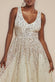 Sunray Hand Embellished Sequin A-Line Sleeveless Maxi Dress DR2882