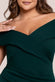 Scuba Crepe Off Shoulder Front Split Maxi Dress DR2930PLUS