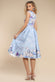 Sweetheart Floral Midi Dress DR3207