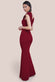 One Shoulder Scuba Crepe Evening Maxi Dress DR3231