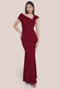 One Shoulder Scuba Crepe Evening Maxi Dress DR3231