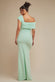One Shoulder Scuba Crepe Evening Maxi Dress DR3231