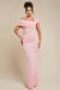 One Shoulder Scuba Crepe Evening Maxi Dress DR3231