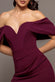 Scuba Crepe Draped Bardot Maxi Dress DR3259