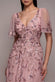 Mother Of The Bride Flared Sleeve Embroidered Maxi Dress DR3279