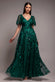 Mother Of The Bride Flared Sleeve Embroidered Maxi Dress DR3279