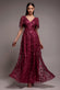 Flared Sleeve Embroidered Maxi Dress DR3279A
