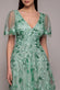 Mother Of The Bride Flared Sleeve Embroidered Maxi Dress DR3279