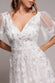 Flared Sleeve Embroidered Maxi Dress DR3279A