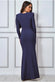 Lurex Long Sleeve Wrap Maxi Dress DR3314