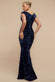 Multi Sequin & Velvet Bardot Maxi Dress DR3512