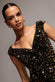 Multi Sequin & Velvet Bardot Maxi Dress DR3512