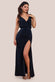 Front Wrap Gathered Maxi Dress DR3519
