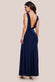 Front Wrap Gathered Maxi Dress DR3519