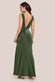 Front Wrap Gathered Maxi Dress DR3519