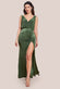 Front Wrap Gathered Maxi Dress DR3519