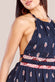 Halter Neck Printed Midi Dress DR3557