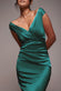 Satin Off The Shoulder Maxi Dress DR3580