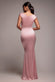 Satin Off The Shoulder Maxi Dress DR3580