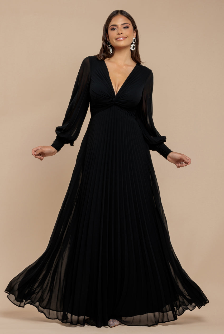 Wholesale Fully Pleated Chiffon Maxi Dress City Goddess Wholesale Fully Pleated Chiffon Maxi Dress City Goddess
