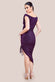 Lurex Off The Shoulder Ruched Midi Dress DR3645
