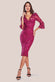 Scalloped Sequin Embroidered Chorded Lace Midi Dress DR3960