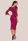 Scalloped Sequin Embroidered Chorded Lace Midi Dress DR3960