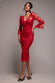 Scalloped Sequin Embroidered Chorded Lace Midi Dress DR3960