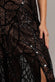 Ornamental Patterned Iridescent Sequin Maxi With Front Split DR3986