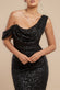 Sequin Cowl One Shoulder Maxi Dress DR4020