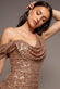 Sequin Cowl One Shoulder Maxi Dress DR4020