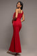 One Shoulder Pleated Fan Maxi Dress DR4075